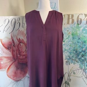 EUC•Cupio Sleeveless V-neck High/Low Dress